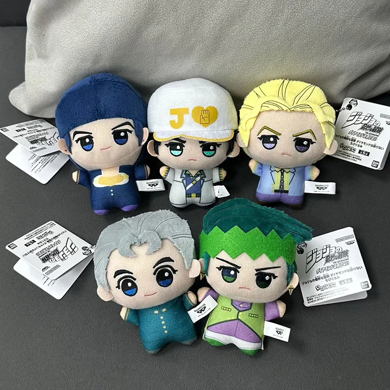12cm Anime Jojos Bizarre Adventure Tomonui Plush Toy Mascot Josuke Higashikata Jotaro Kujo Plush Pendant Toy Gift
