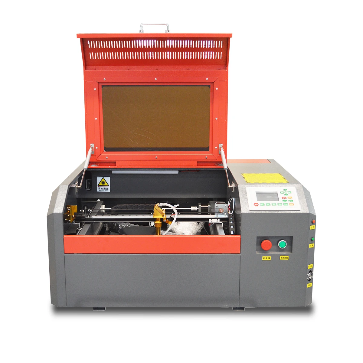 Fiber Chinese Manufactures 50w two color plates  bamboo hot selling fibre  Co2 engraving cutting machine