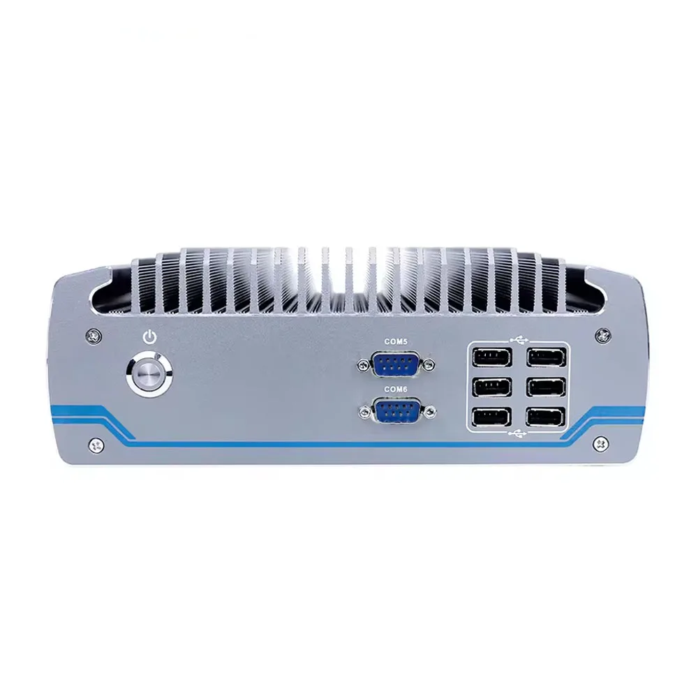 Parteaker PC industriale senza ventola Intel i3 8100T i5 8500T i7 8700T 2HDMI VGA GPIO Micro computer incorporato