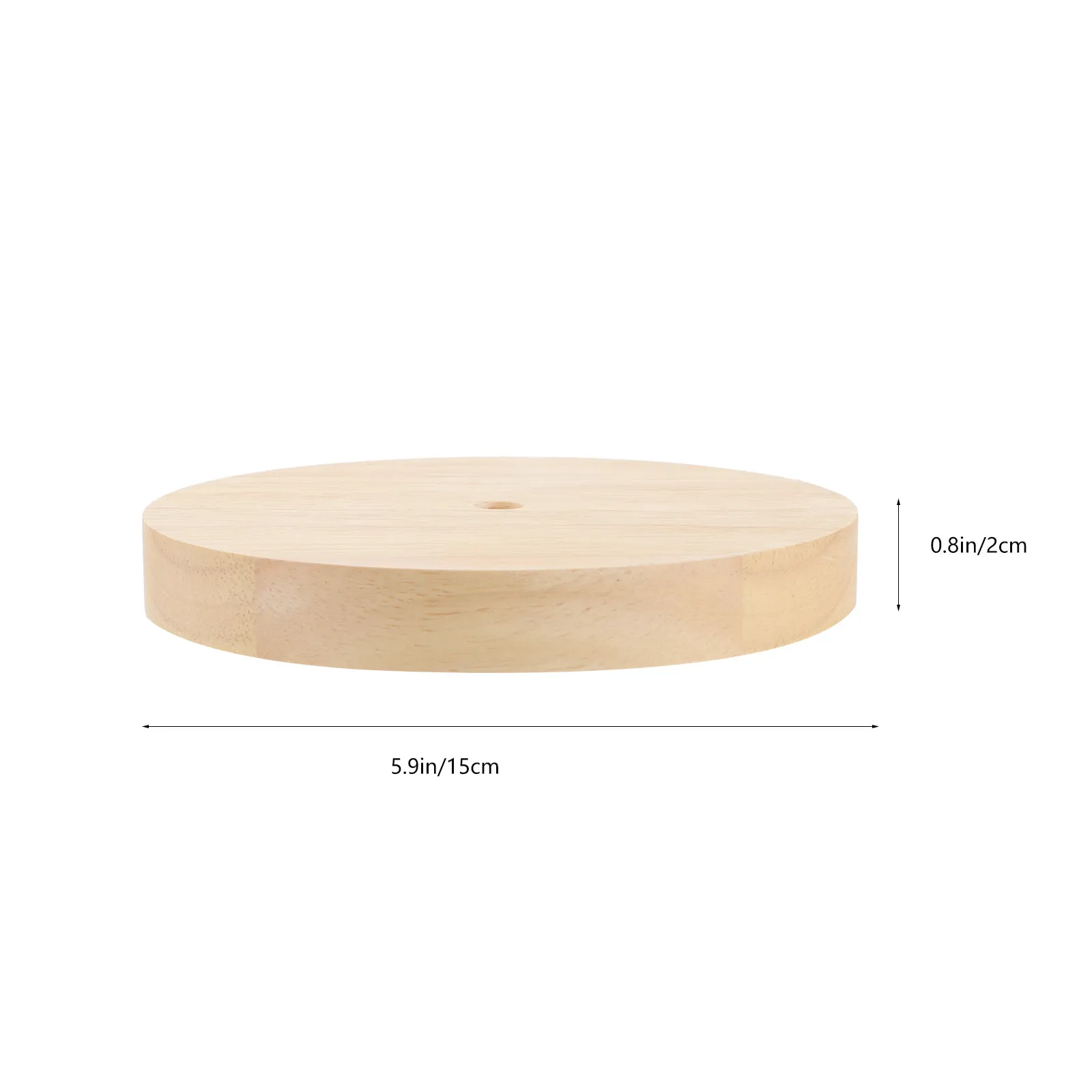 Round Wooden Table Lamp Base LED Light Display Stand Wood Lamp Base Stable Table Decor E27 E14 Light Display Stand