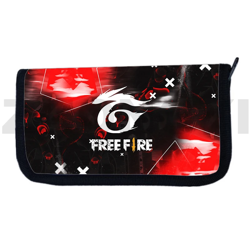 New 3D Print Free Fire Garena Wallet Anime Purses and Handbags Girls Coin Purse Large Capacity Free Fire Clutch Bag Card Holder