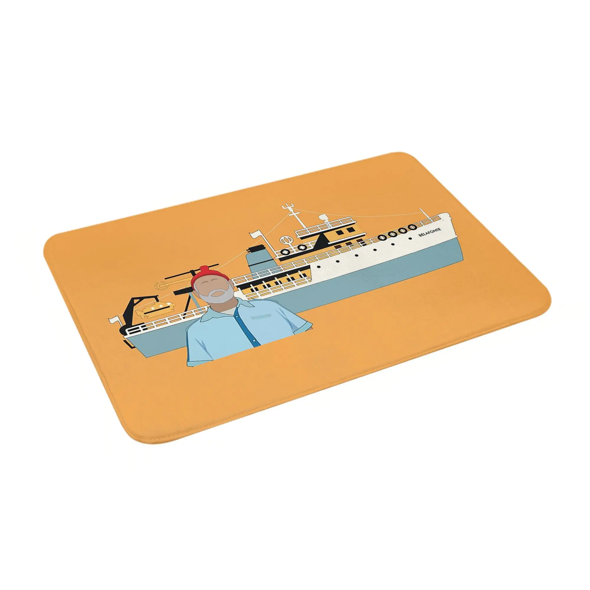 

STEVE ZISSOU AND THE BELAFONTE Non-slip Doormat Floor Mat Durable Carpet Rug for Kitchen Entrance Home Bedroom Footpad Mats
