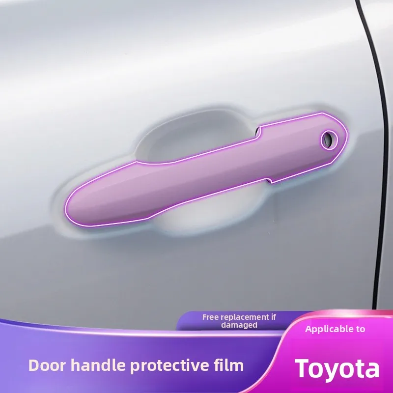 Protective film For Toyota Highlander/CROWN Ground release door handle car sticker accessories Transparent tpu protective film