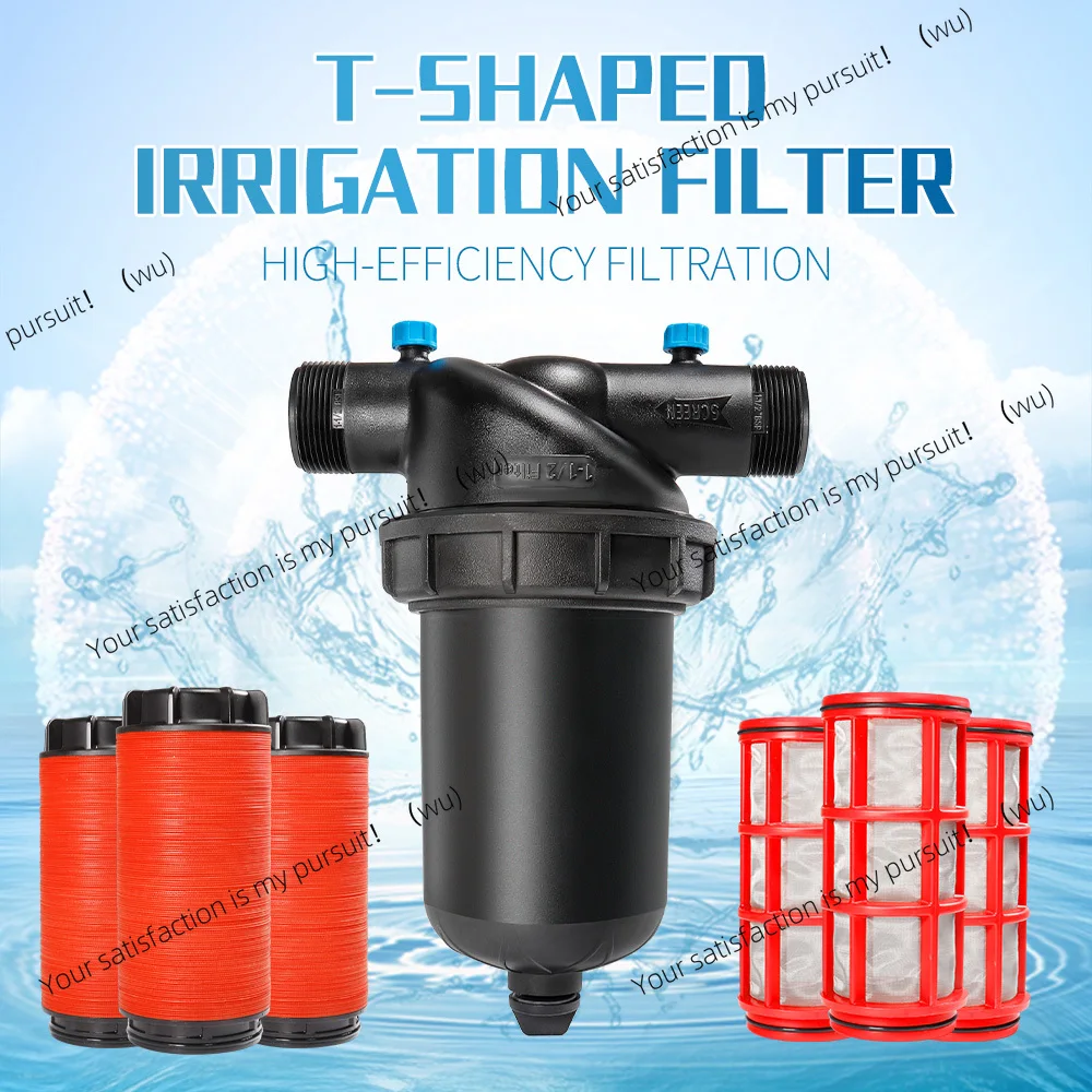 T-Filters for Agricultural Greenhouse Drip Irrigation and Garden Water Filtration - Efficient Water Management System