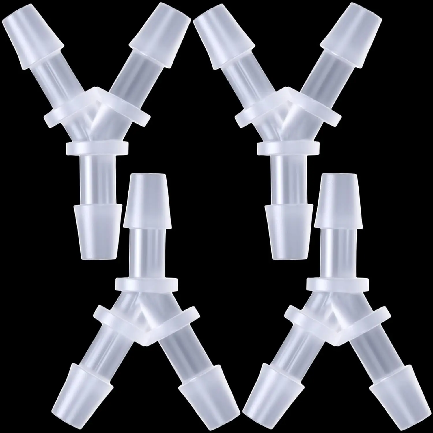 Oxygen tube Y-type connector, standard 6 mm specification, oxygen hose distributor, suitable for oxygen pipeline