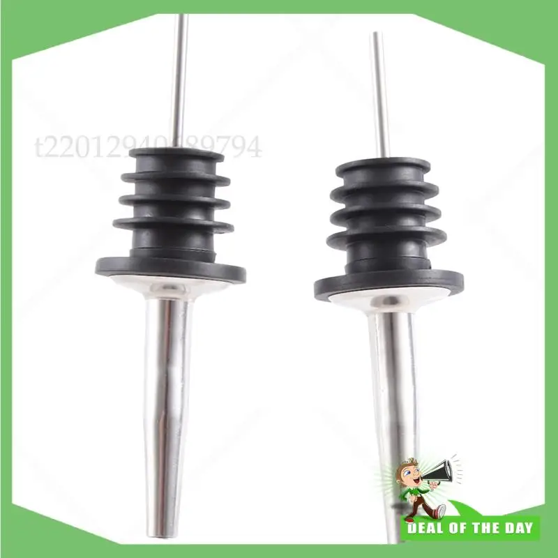 -ABPO 4 قطعة الفولاذ المقاوم للصدأ ويسكي الخمور النفط زجاجة نبيذ المدفق غطاء صنبور سدادة الفم موزع نادل المنزل بار الطرف الوصول