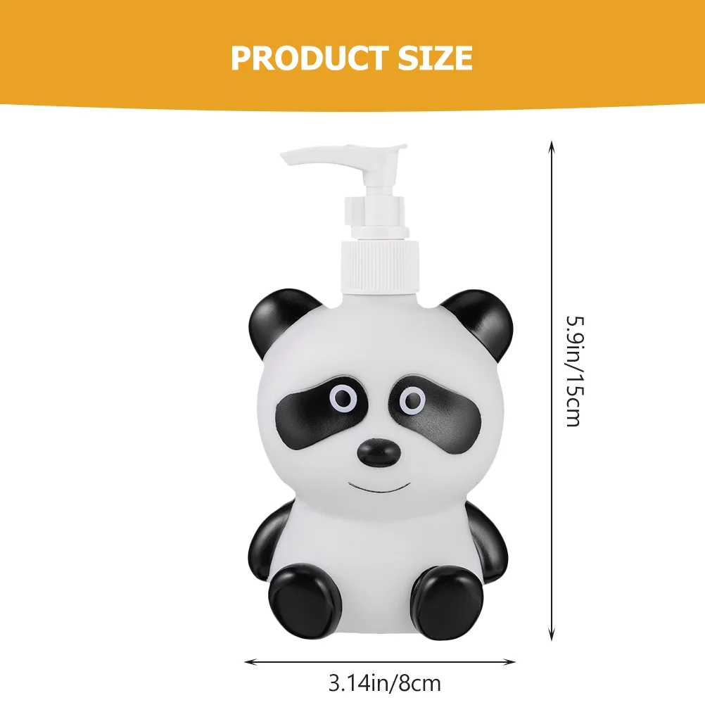 2 Pcs Press Bottle Shampoo and Conditioner Dispenser Character Foam Bear Body Wash Sub Bottles Liquid