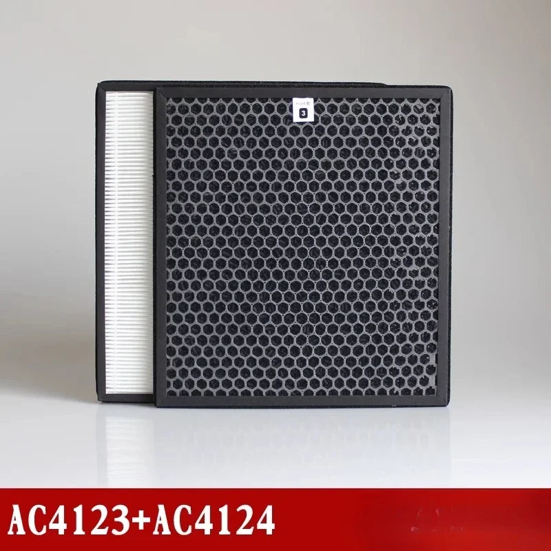 Suitable for Philips purifier AC4012 AC4002 activated carbon HEPA filter AC4123+AC4124