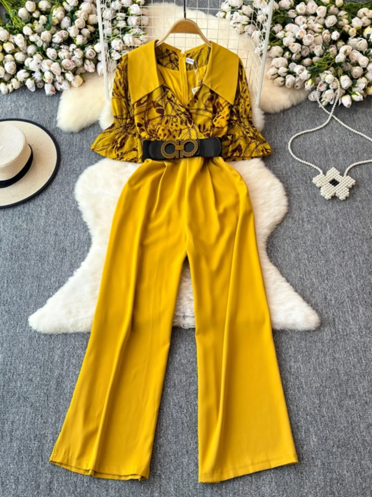 

Сексуальные драпированные брюки с высокой талией для девочек, женские летние утягивающие длинные брюки, роскошный дизайн, широкие брюки для поездок на работу