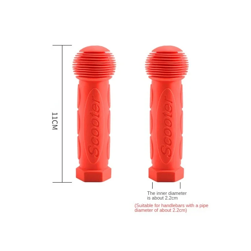 2Pcs Rubber Bike Bicycle Handle Bar Grips Anti-slip Waterproof Tricycle Scooter Handlebar For Kids Child Cycling Handle Bars