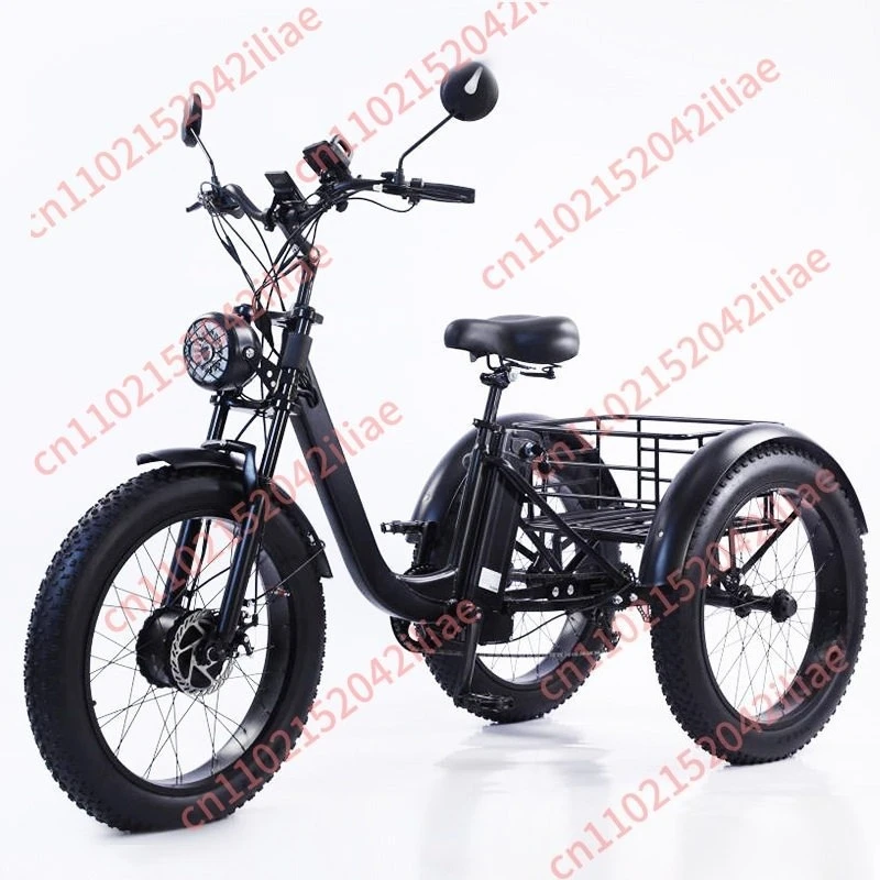 20-24 inch new snow land general pedal tricycle vegetable basket car light moped