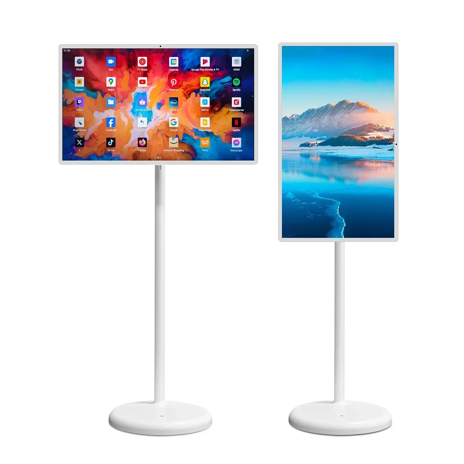 新型27インチ・32インチAndroidスマートテレビ、IPSディスプレイ、Androidスマートタッチスクリーン、スマートテレビ、USB、Wi-Fi、ポータブルテレビ、e LCDモニター