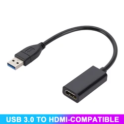 USB 3.0 do Adapter HDMI HD 1080P USB do HDMI kompatybilny konwerter zewnętrzny Audio wideo kabel Adapter na komputer stacjonarny