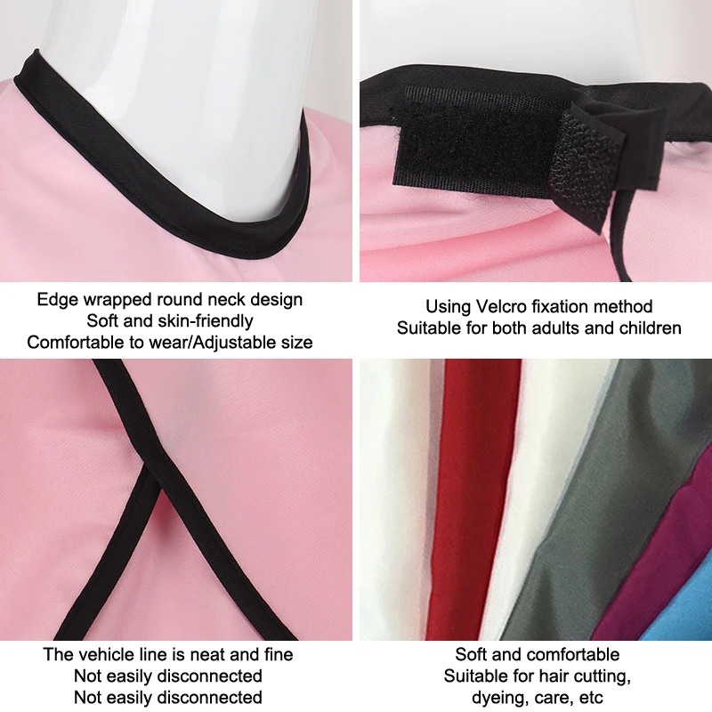 Barber Hair Cutting Cover Reusable Waterproof Dyed Hair Shawl Hair Styling Salon Tool Hairdressing Colored Apron Styling Cloth