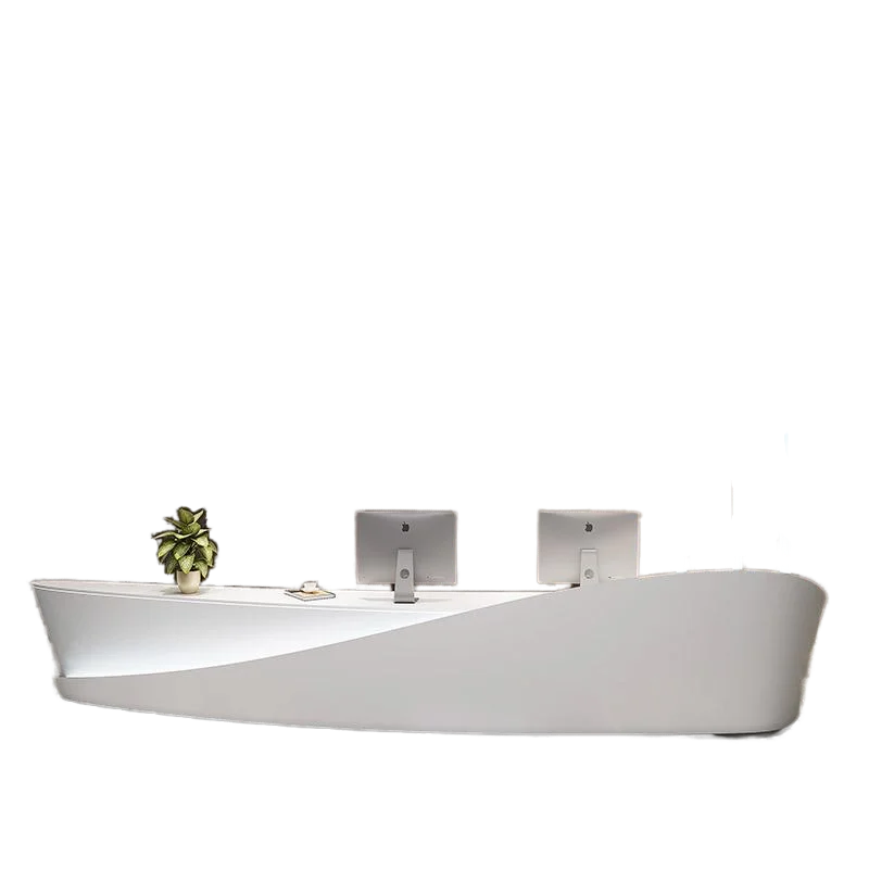 

*Administrative Front Desk Factory Direct Sale Showroom Front Desk Modern Design Administrative Front Table