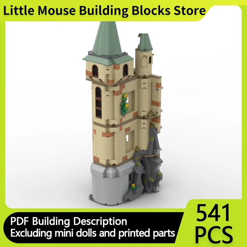 Magical Movie Model MOC Building Bricks Long Gallery Corner Tower Modular Technology Gifts Holiday Assemble Children Toys Suit