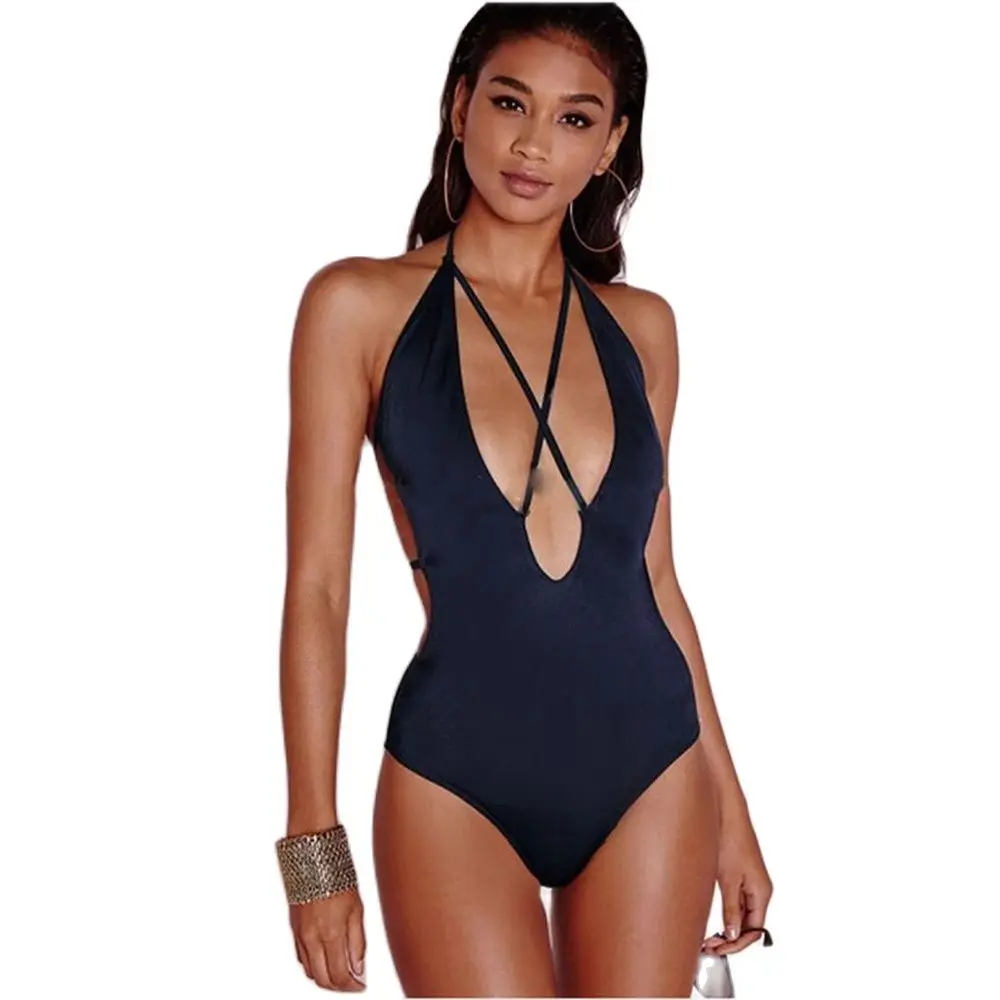 A swimsuit woman\'s swimsuit pushed up a sexy bodysuit woman\'s beach outfit backless swimsuit beach