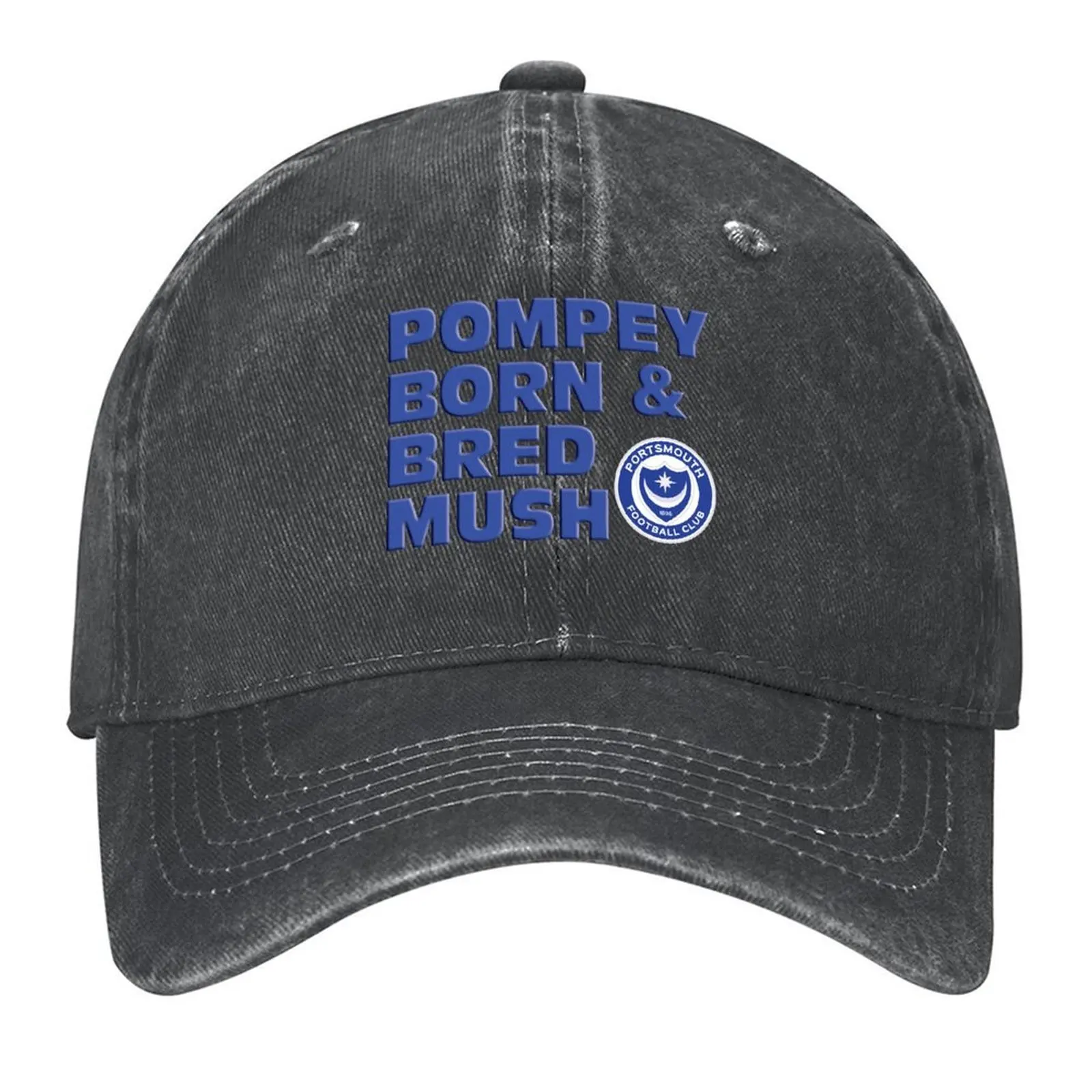 

Бейсбольная кепка Pompey Born and Bred Mush, матросская кепка для мужчин, шляпа от солнца, дизайнерская шляпа, мужская и женская шляпа