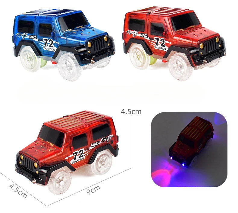 Jungen Urlaub Geschenk Elektrische Flash Track Auto High Speed DIY Montage Baustein Track Kinder Bildung Spielzeug – Detail 11