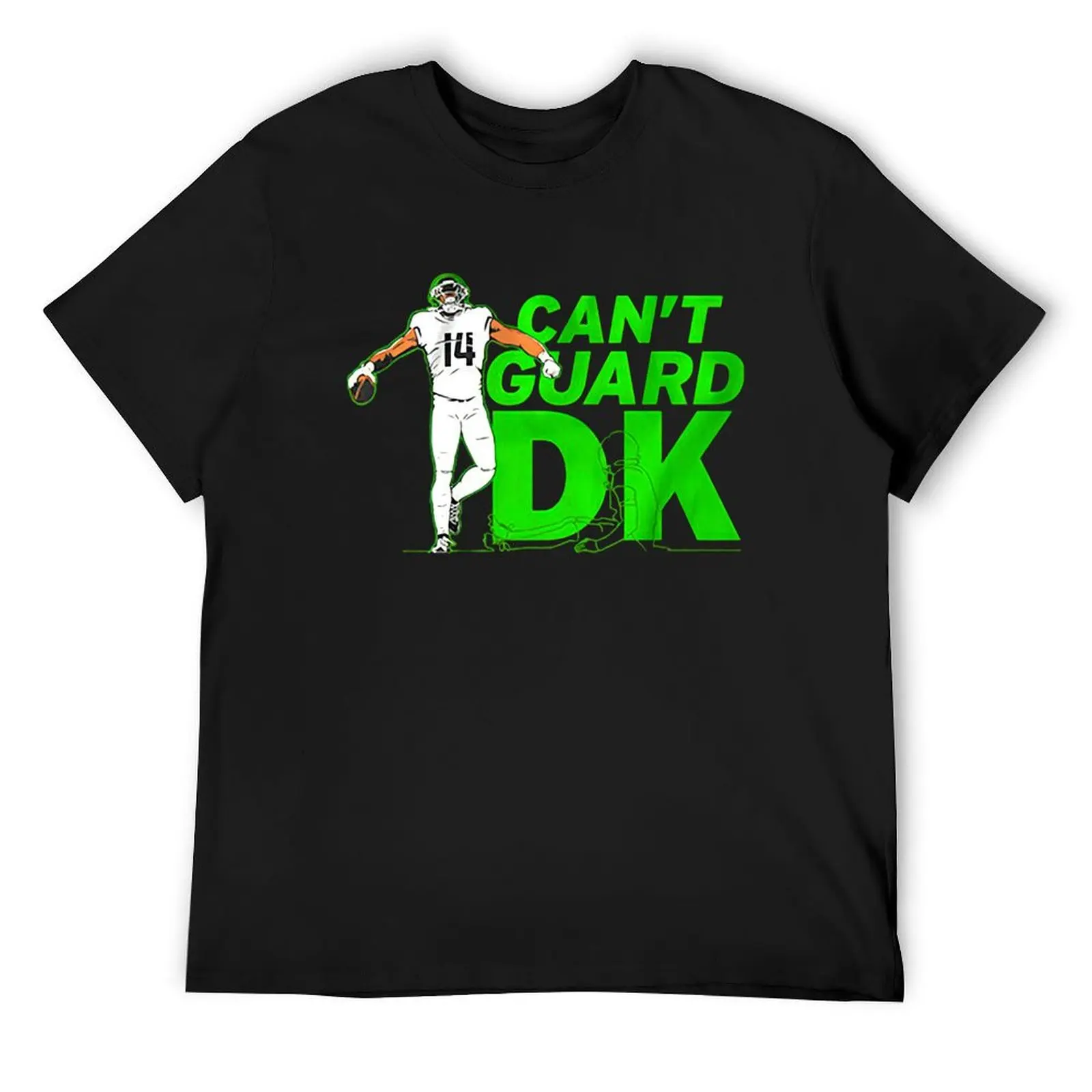 Can't guard DK Metcalf T-Shirt anime stuff oversized graphic tee Aesthetic clothing Short sleeve tee men