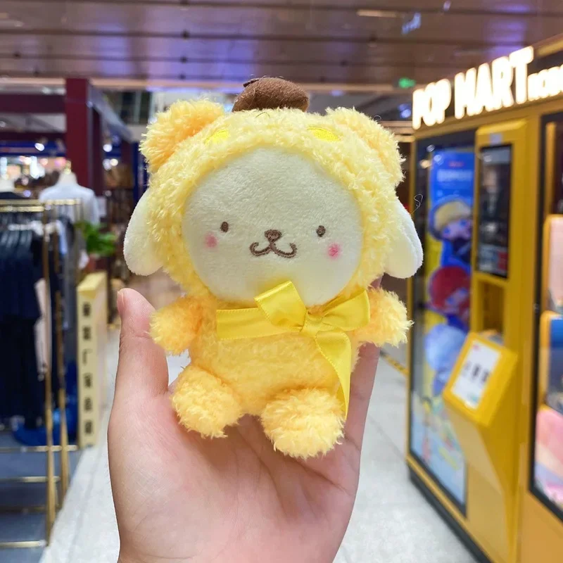 

Sanrio Stuffed Hanging Keychain Cute Cartoon Hello Kitty Kuromi Cinnamoroll Stuffed Doll Toys Hanging Bag Accessories Keychains