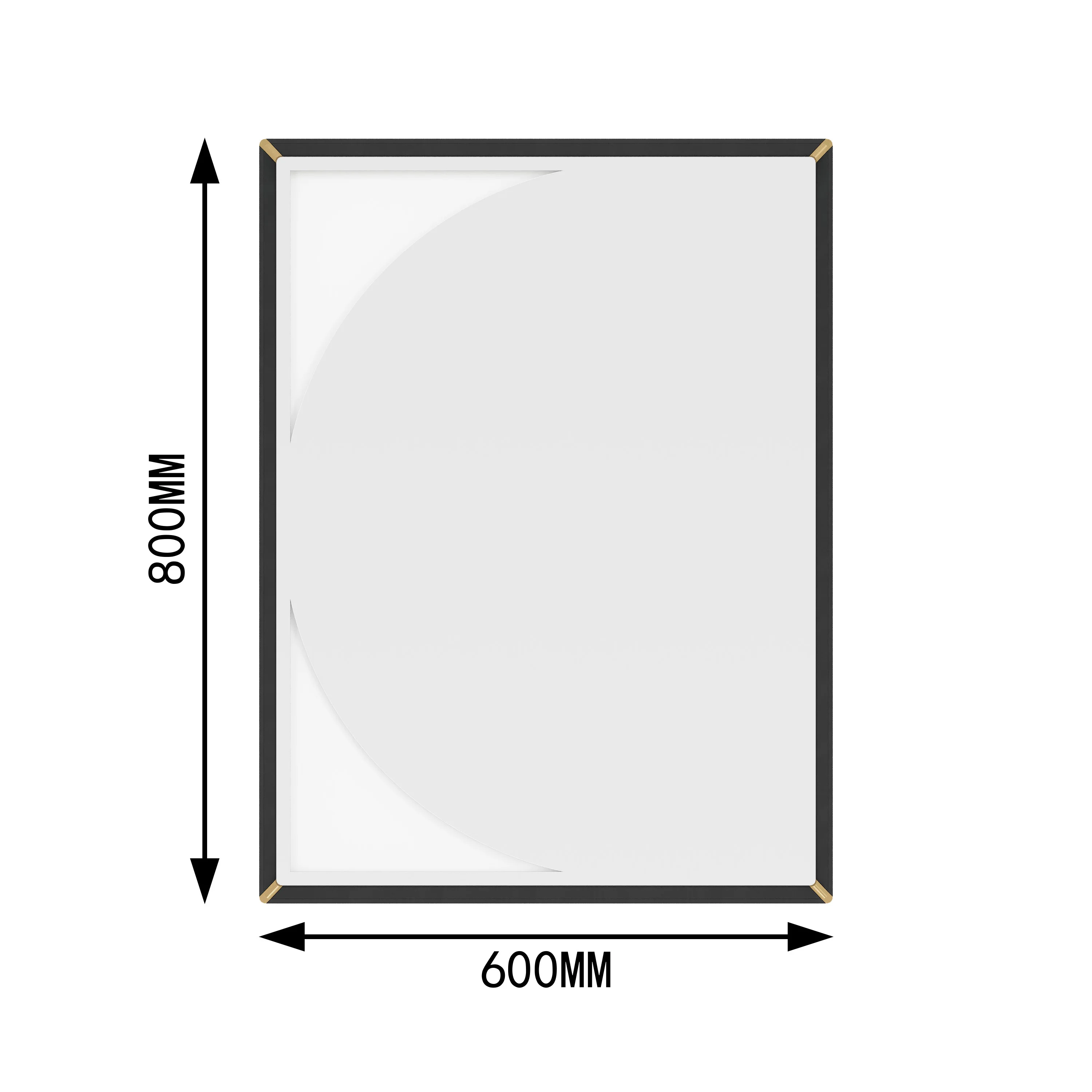 Modern Luxury Aluminum Frame Wall Mirror High-End Decorative Vanity Mirror Eco-Friendly Lightweight for Home Hotel
