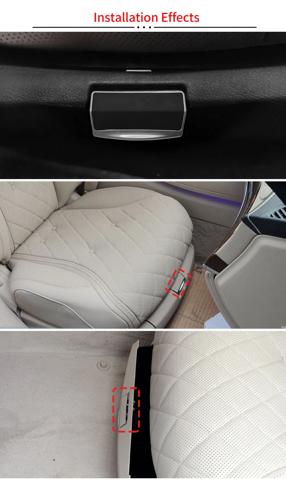 Auto-Vordersitz-Aufbewahrungsbox-Griffabdeckung Werkzeugkasten Handschuhfach-Abdeckung Schalter für Mercedes-Benz S-Klasse W222 S300 S350 S400 2229100500 – Detail 6