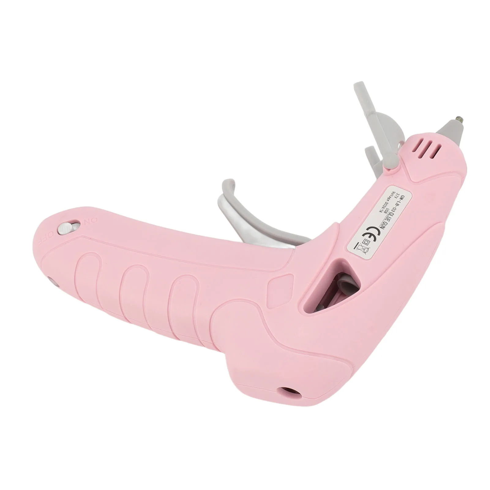 Cordless Glue Device Pink Electronic Hot Glue Melting Device USB Rechargeable Handheld Anti Drip for Children for Christmas
