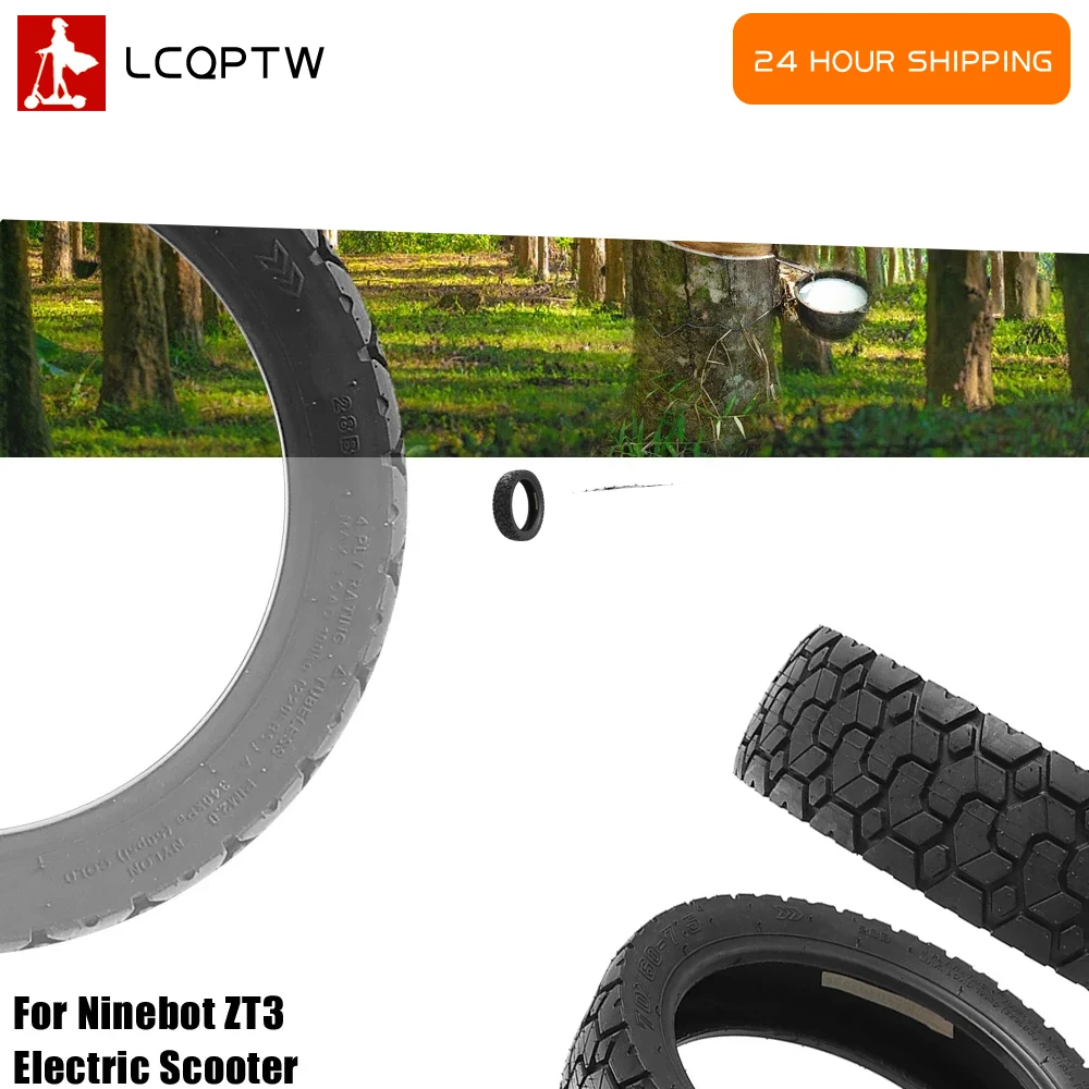 

70/60-7.5 Off-road Tubeless Tire 11-inch Tryes Wheel Parts Accessories for Segway Ninebot ZT3 / ZT3 PRO Electric Scooter