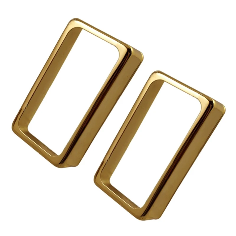 2 Pcs Electric Guitar Open Style Humbucker Pickup Cover Frame Replacement Humbucker Pickup Mounting Ring Easy to Use 24BD