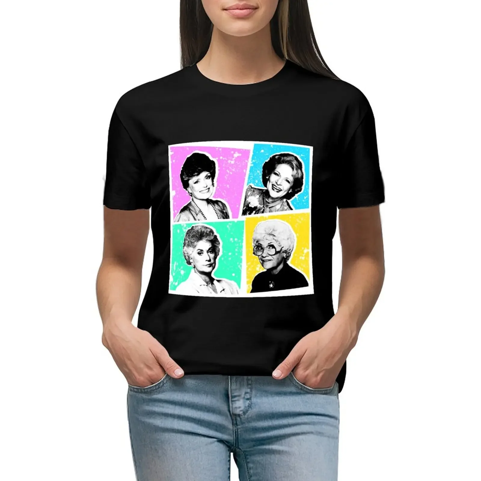 

Golden Girls POP! T-Shirt Female clothing Blouse spring clothes Women 2024