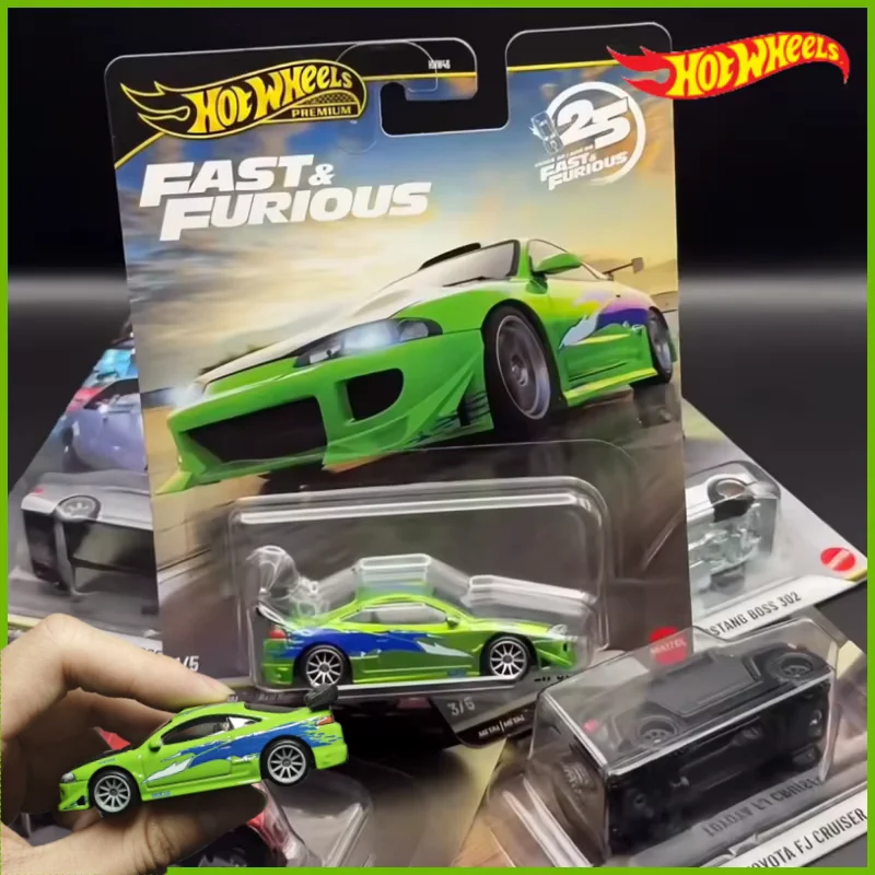 

Набор Hot Wheels Fast & Furious на 25-летие Mitsubishi Mercedes Mustang и т. д. Classic 1:64, литая под давлением модель автомобиля, подарок