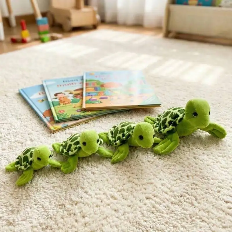 Neueste Eltern-Kind-Schildkröten-Puppe Kawaii Plüschtier Figur Cartoon Anime Niedliches Kinder-Geburtstags- und Feiertagsgeschenk – Detail 9