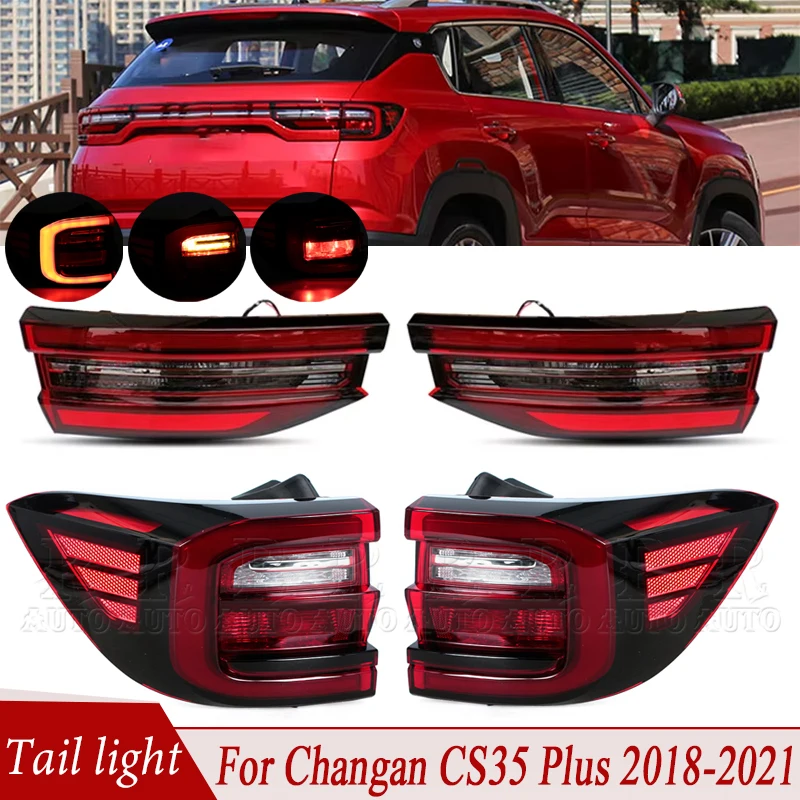 

Для Changan CS35 Plus 2018 2019 2020 2021 задний фонарь в сборе, задний стоп-сигнал, стоп-сигнал, задний фонарь в сборе, указатель поворота