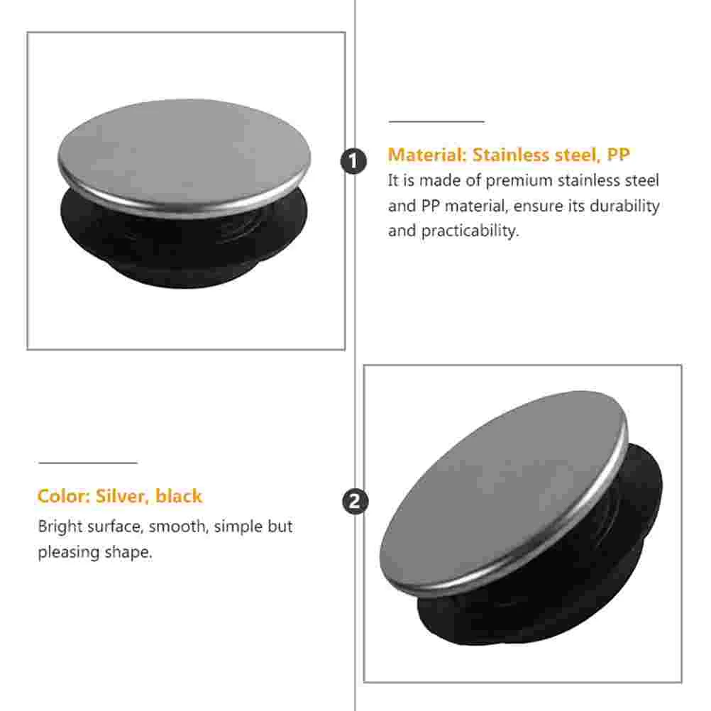 3 Pcs Stainless Steel Sink Hole Covers 45mm Top 31 40mm Installation Soap Dispenser Kitchen Faucet Decorative Sealing Caps Leak