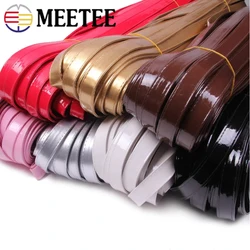 5Meters Meetee 8/10/15/20/25mm Suture PU Leather Cord for Backpack Shoulder Straps DIY Crafts Pet Collar Rope Sewing Accessories