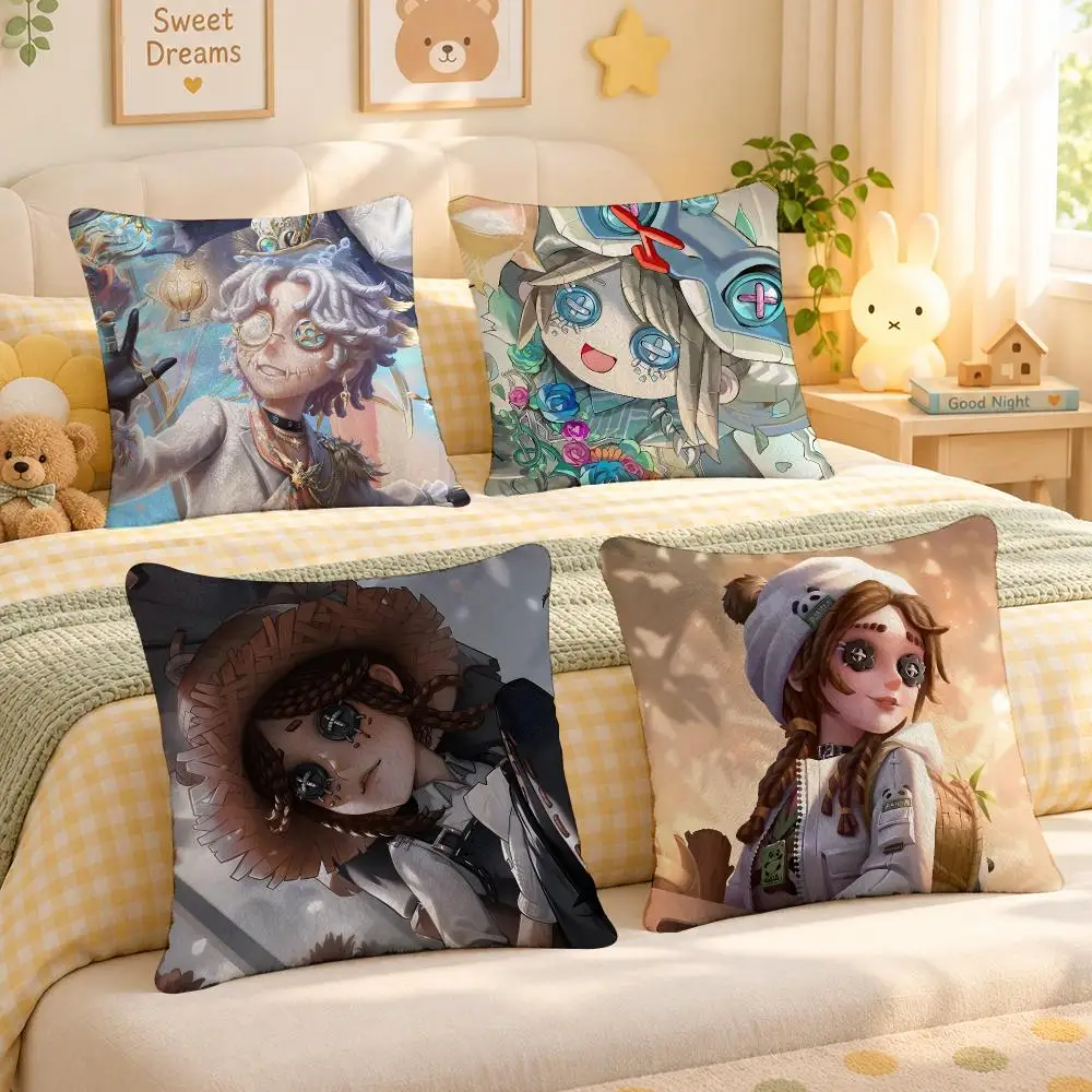 Game Identity V Mystery Horror Cushion Cover Personalized Soft Plush Pillow Living Room Home Sofa Bedroom Office Car Cushion