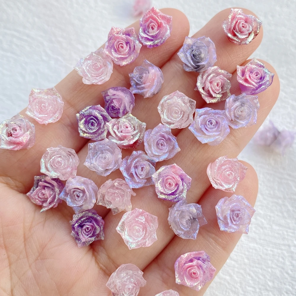 50Pcs Mixed Nail Art Resin Cartoon Floret Series Designer Charms Rhinestones DIY Craft For Nail 3D Decorations Jewelry image 4