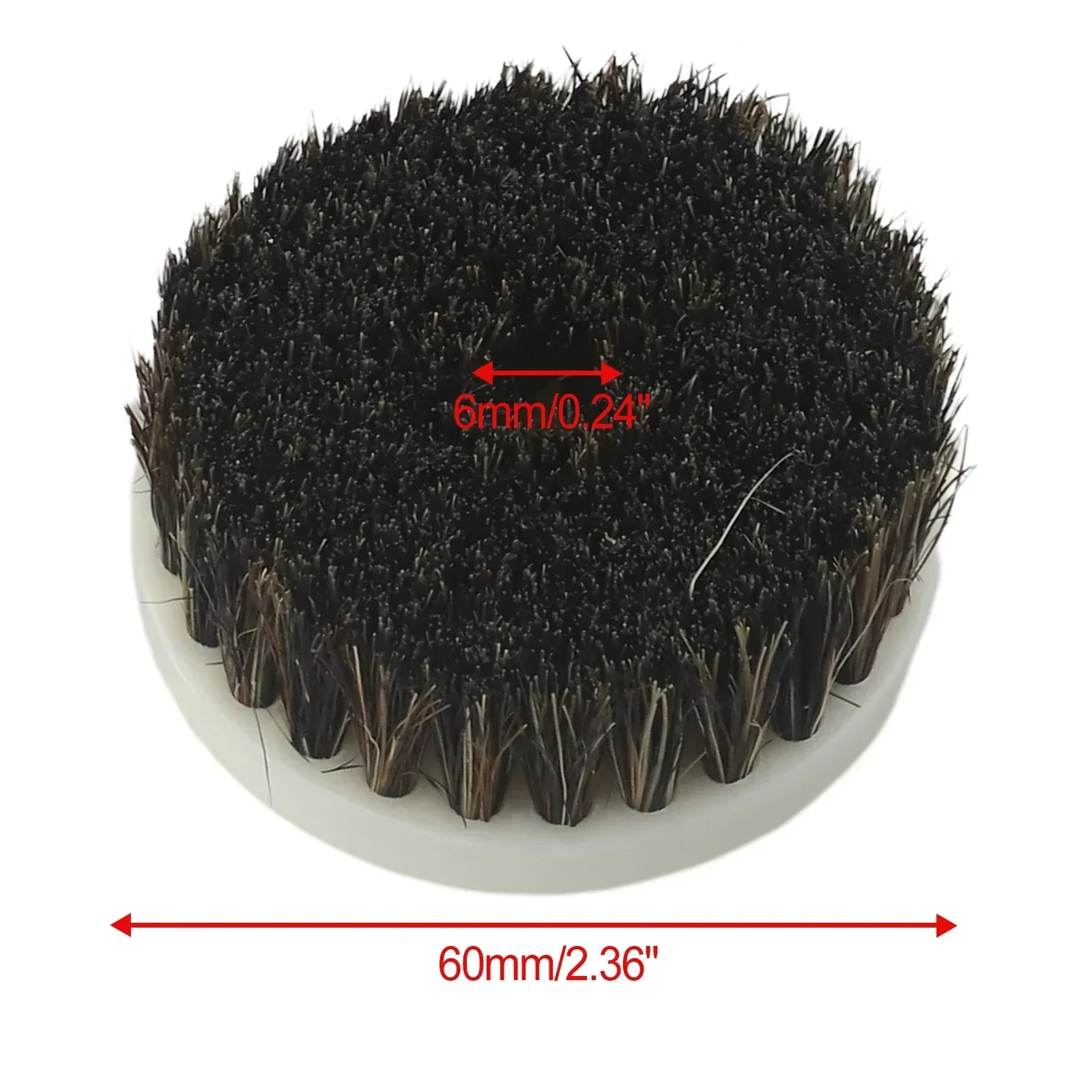 60mm Bristle Drill Powered Brush Head For Cleaning Car Carpet Bath Fabric Sofa Electric Cleaning Brush Electric Drill Brush Head