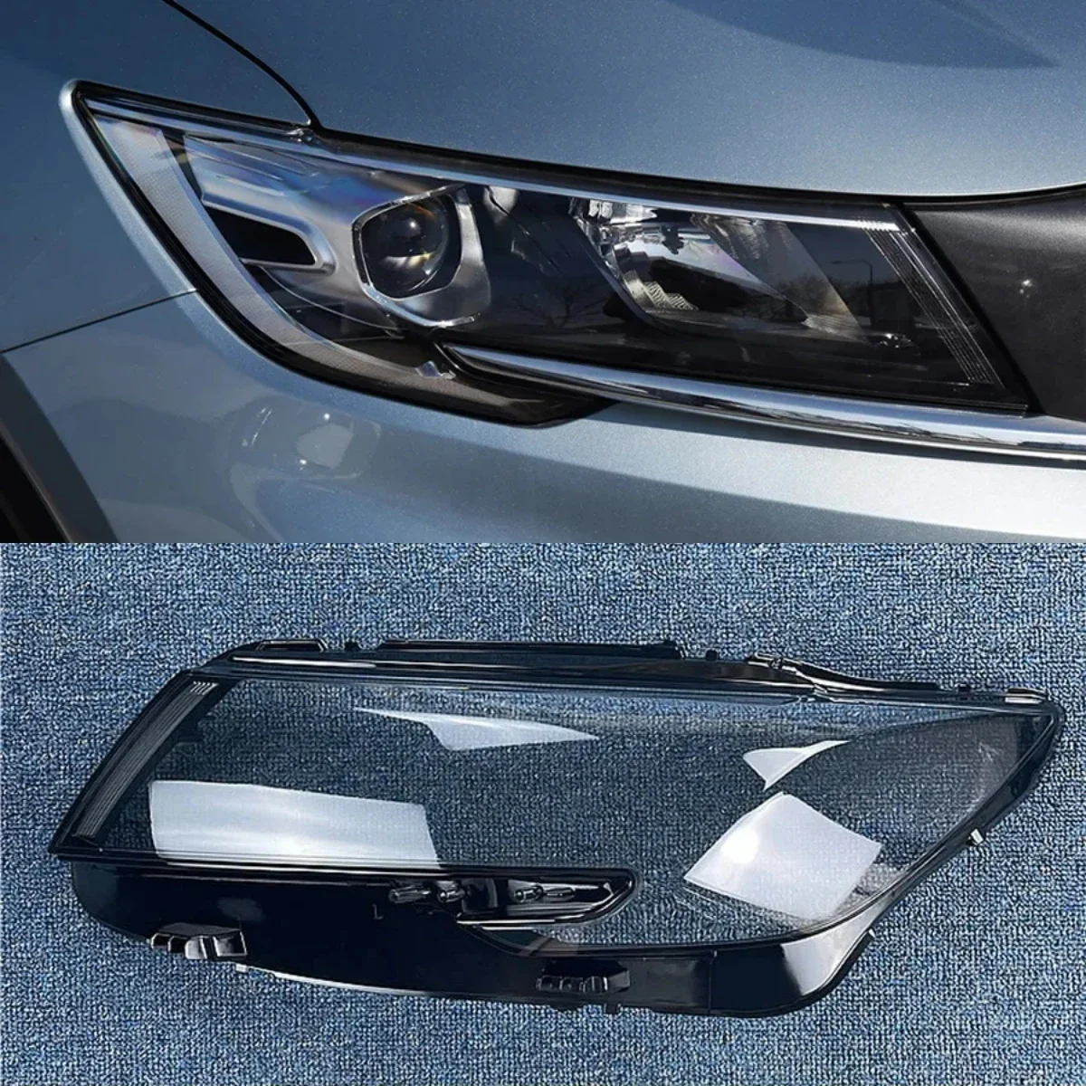 

For Geely Jiaji Front Headlight Cover Headlamp Shell Transparent Lampshade Plexiglass Replace Original Lens 2019 2020 2021