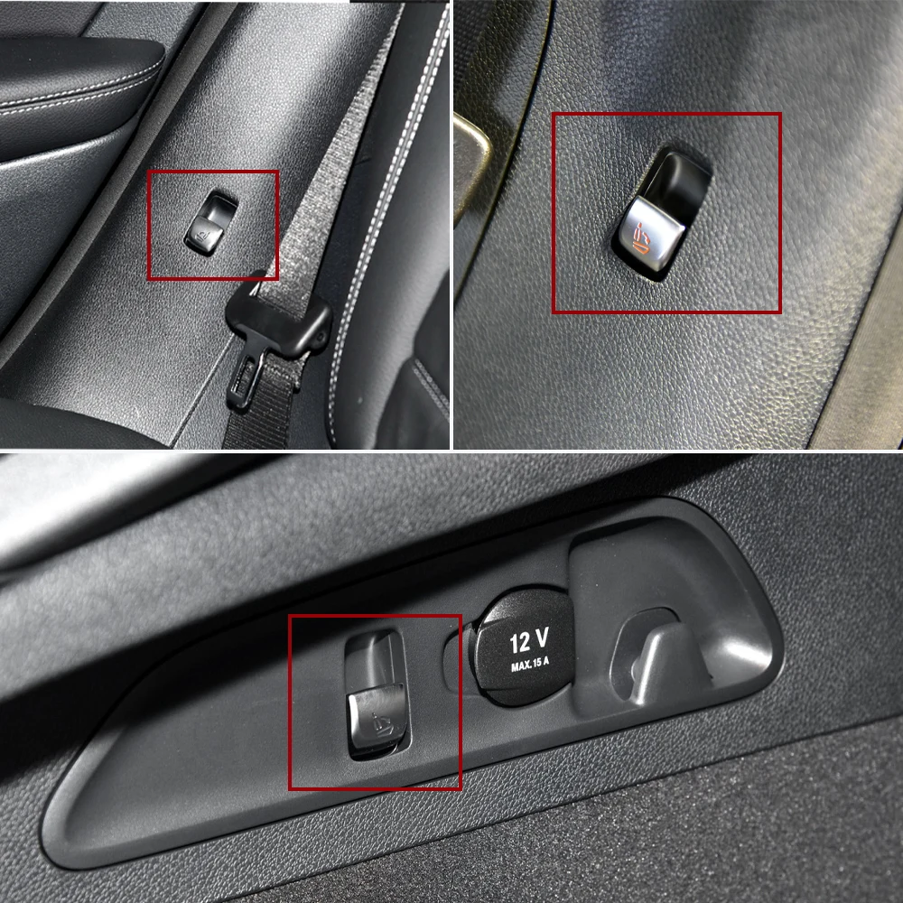 Pulsante interruttore di controllo della regolazione sinistra destra del seggiolino auto per Mercedes BENZ C classe GLC W205 W253 muslimate