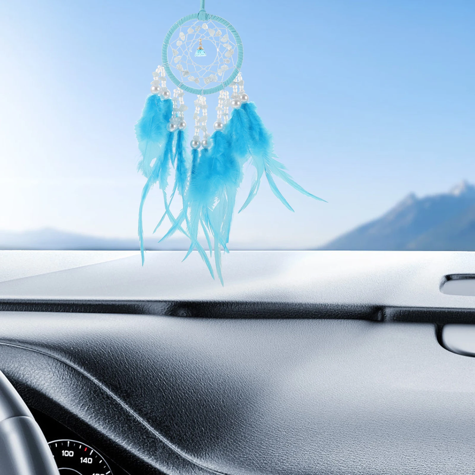 

Handcrafted Crystal Dreamcatcher Car Charm Hanging Ornament Aesthetic Car Decor Unique Mirror Accessories For Interior Design