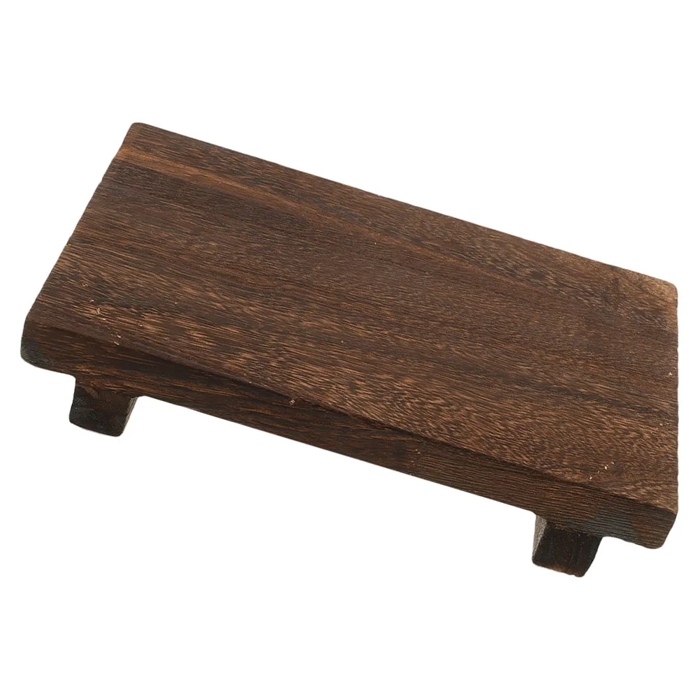 

Retro Wood Plant Stand for Small Potted Plants Brown Flowerpot Holder Vintage Planter Base Square Garden Pot Display Shelf