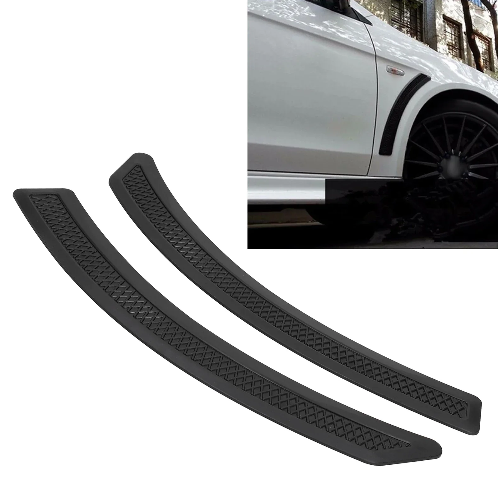 Trim penutup ventilasi samping Fender untuk gaya JDM cocok untuk Mitsubishi Lancer EX EVO V3 V5 V6 2008-2015