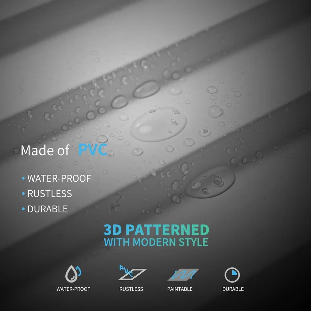 Paneles de pared de listones 3D Paneles de pared acústicos de PVC Paquete de 12 piezas Amortiguación de sonido Ideal Oficina Dormitorio Estudio Cobertura de 32 pies cuadrados
