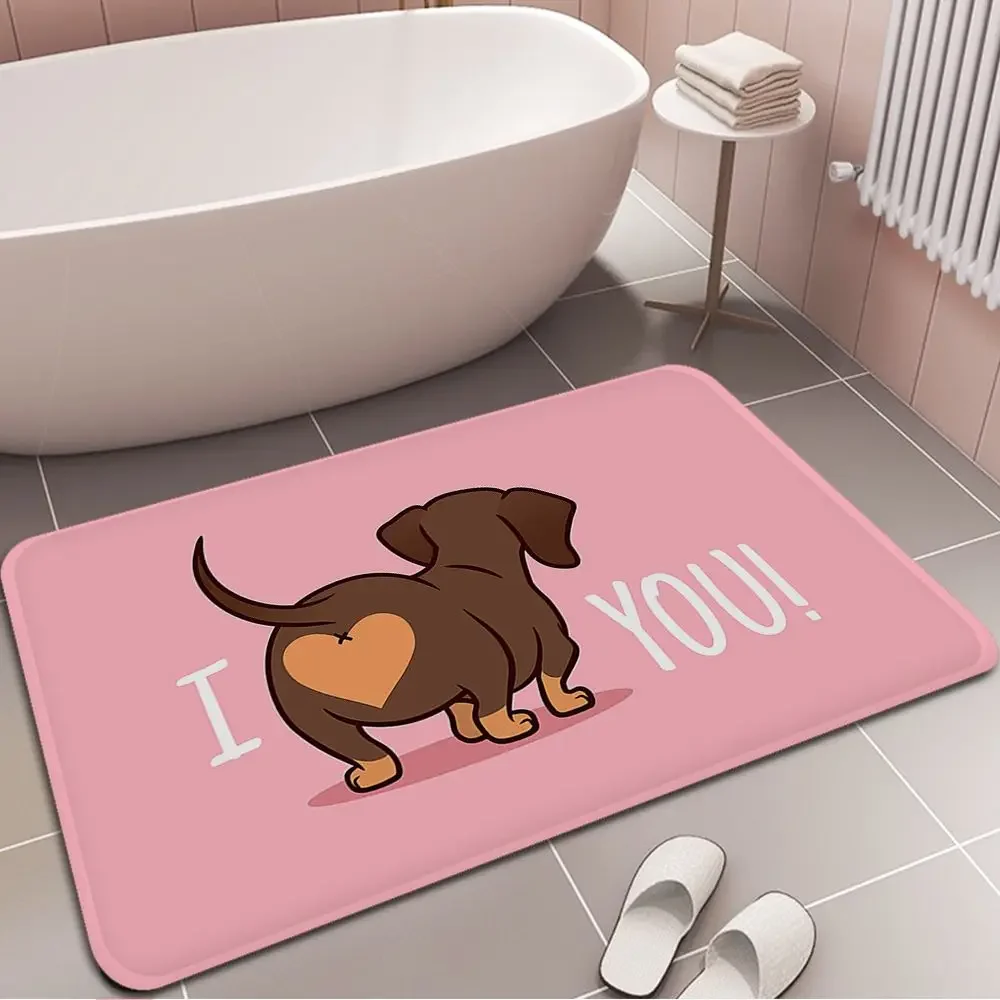 VIKAMA Pablo Picasso Wiener Dog Dachshund Floor Carpet Retro Multiple Choice Living Room Kitchen Rug Non-Slip Hotel Decor Mat