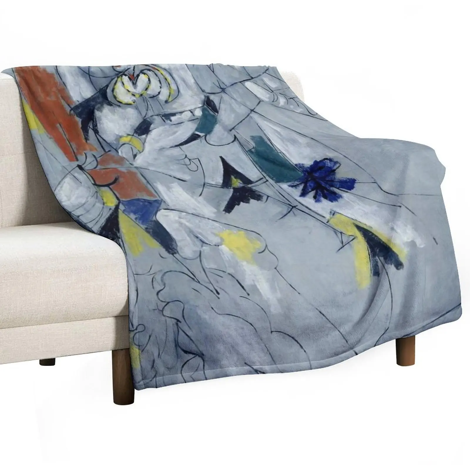 

Waterfall by Arshile Gorky Throw Blanket Warm Tourist halloween Thermals For Travel Blankets