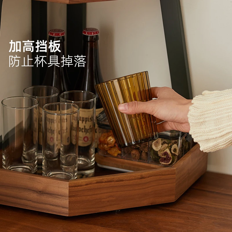 Rak penyimpanan cangkir desktop Rak penyimpanan cangkir kopi Rak display sudut kopi