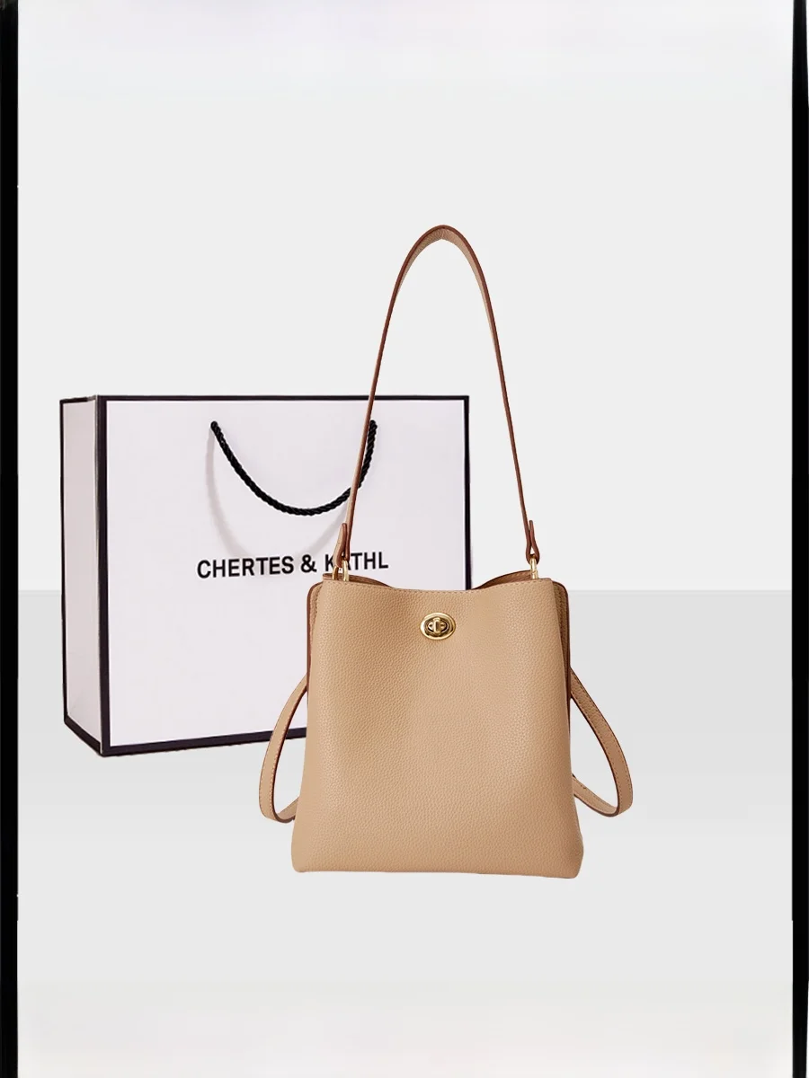 

Large Capaci Buet Bag Women's Crossbody oulder Bag Chertes&Kathl 2025 New Sle Faionable Casual Handbag