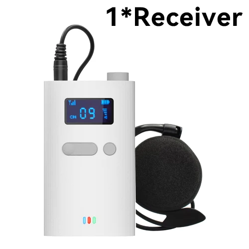 Tebe Wireless Tour Guide System with Microphone Portable Audio Transmitter Receiver for Church Excursion Museum Conference